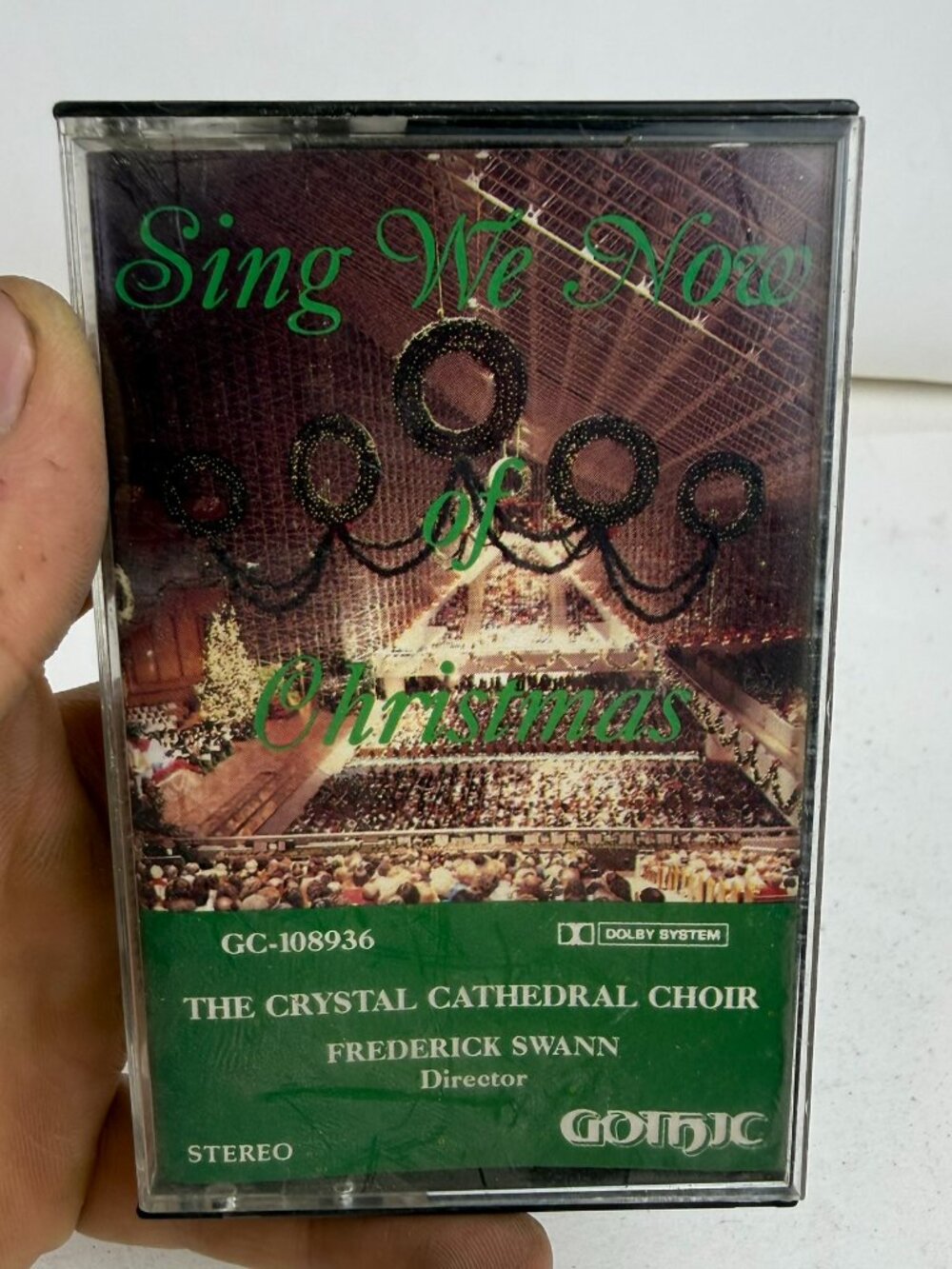 Sing We Now of Christmas The Crystal Cathedral Choir Cassette Tape 1989 Gothic